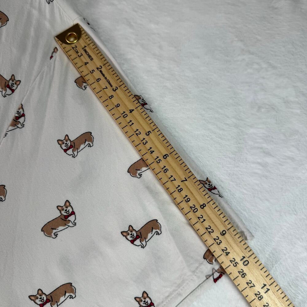 Torrid Corgi Dog Print Button Front Blouse Womens Size 5 Plus Size Dog MomTop - Picture 8 of 11